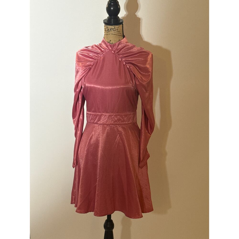 Sister Jane Pink Satin Dress Small NWT